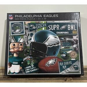 NFL Philadelphia Eagles Series Puzzle (500-Pieces) Retro Vintage Style